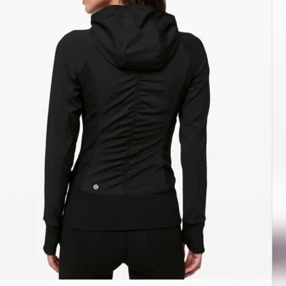 Lululemon In Flux Black Reversible Full Zip Hoodie Jacket - Picture 5 of 16